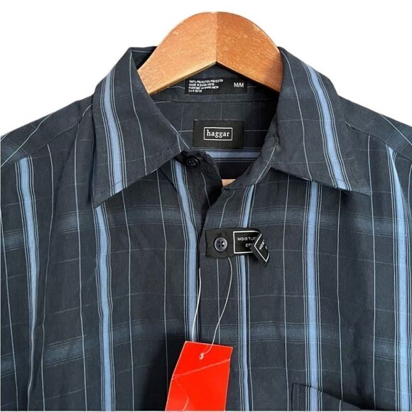 3 for $30! NWT! Haggar short sleeve button down shirt - Picture 2 of 12